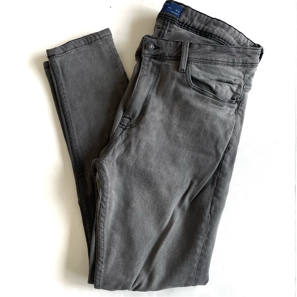 Zara Man Gray Stretch Slim Cut Jeans 36